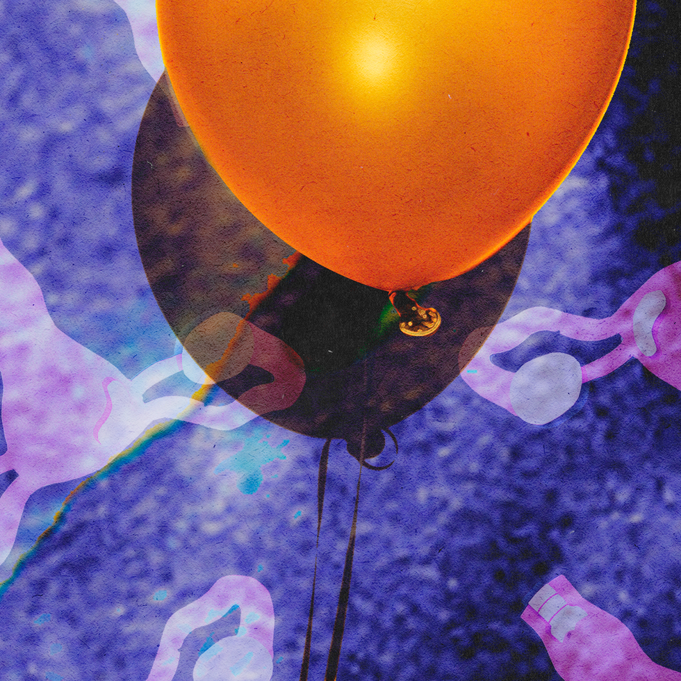 balloon floating up