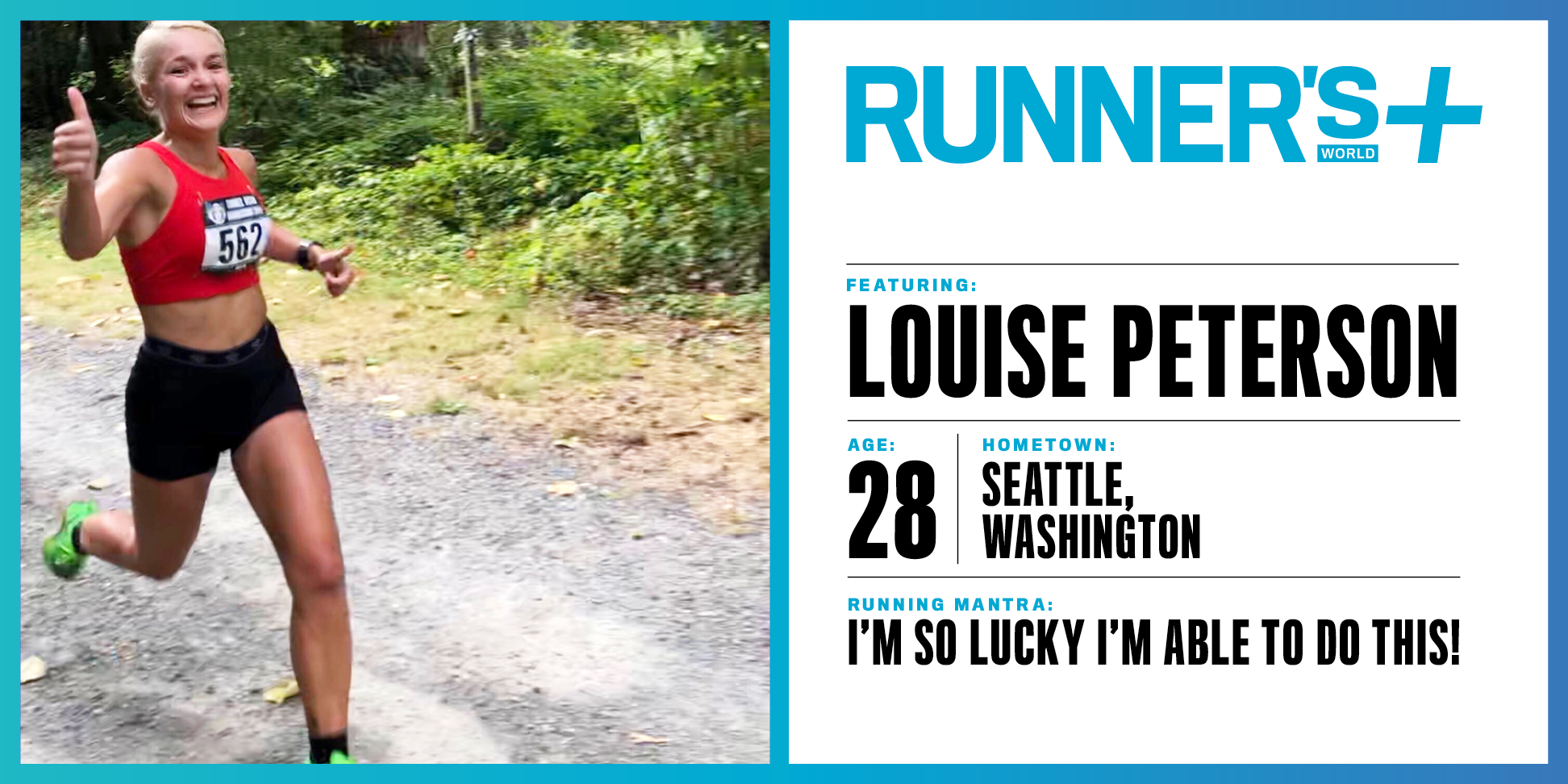 Runner's World+ Member: Louise Peterson