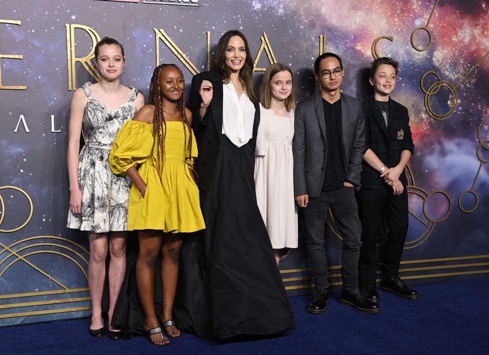 why one of angelina jolie's children isn't on the red carpet with her
