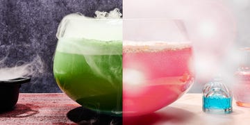 green and pink punch