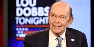 Secretary Of Commerce Wilbur Ross Visits "Lou Dobbs Tonight"