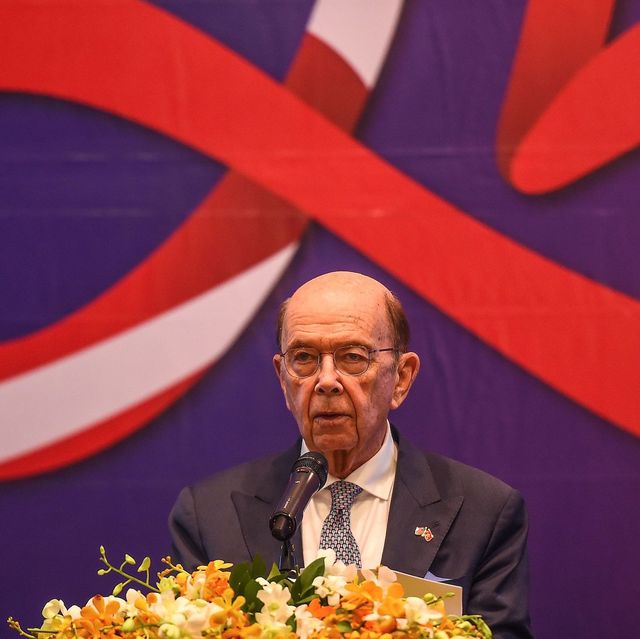 us secretary of commerce wilbur ross speaks during an event organised by the american chamber of commerce in hanoi on november 8, 2019 photo by nhac nguyen  afp photo by nhac nguyenafp via getty images