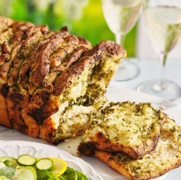 wild garlic tear and share bread