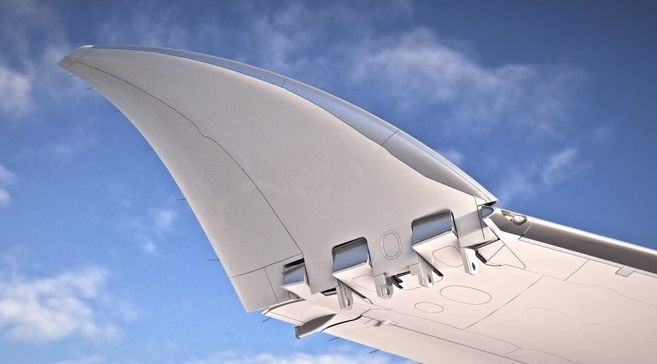 Sky, Wing, Airplane, Aerospace engineering, Architecture, Supersonic transport, Airliner, Vehicle, Flap, Aircraft, 