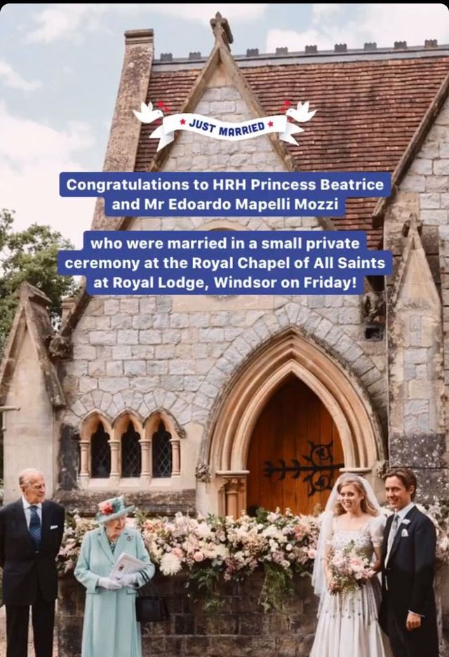 kate and william's instagram story about beatrice's wedding