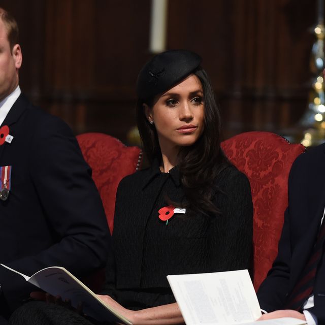 london, england   april 25  prince william, duke of cambridge, meghan markle and prince harry attend an anzac day service at westminster abbey on april 25, 2018 in london, england photo by eddie mulholland   wpa poolgetty images