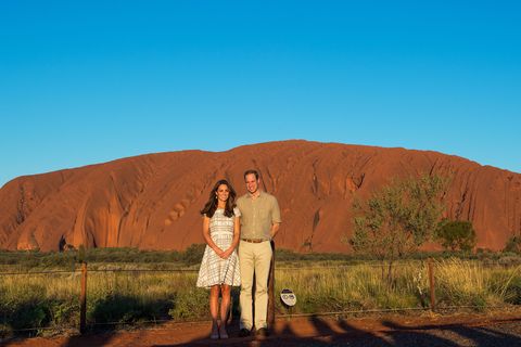 William and Kate at Ayers Rock in 2014