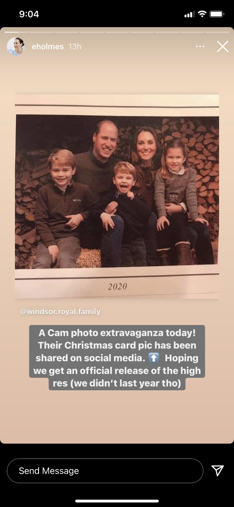 william kate christmas card 2020