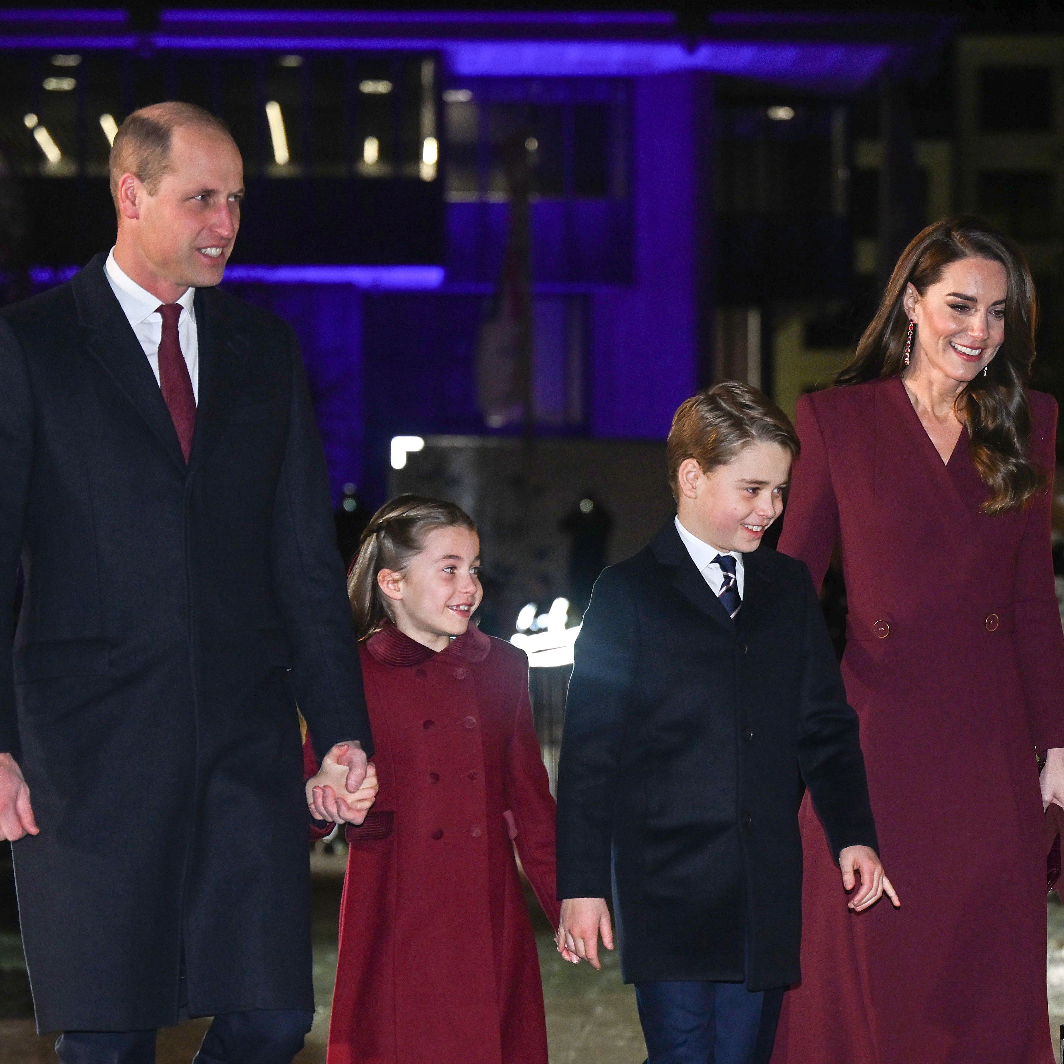 Kate and William rarely bring their children out into the public eye, but today was a special occasion. 