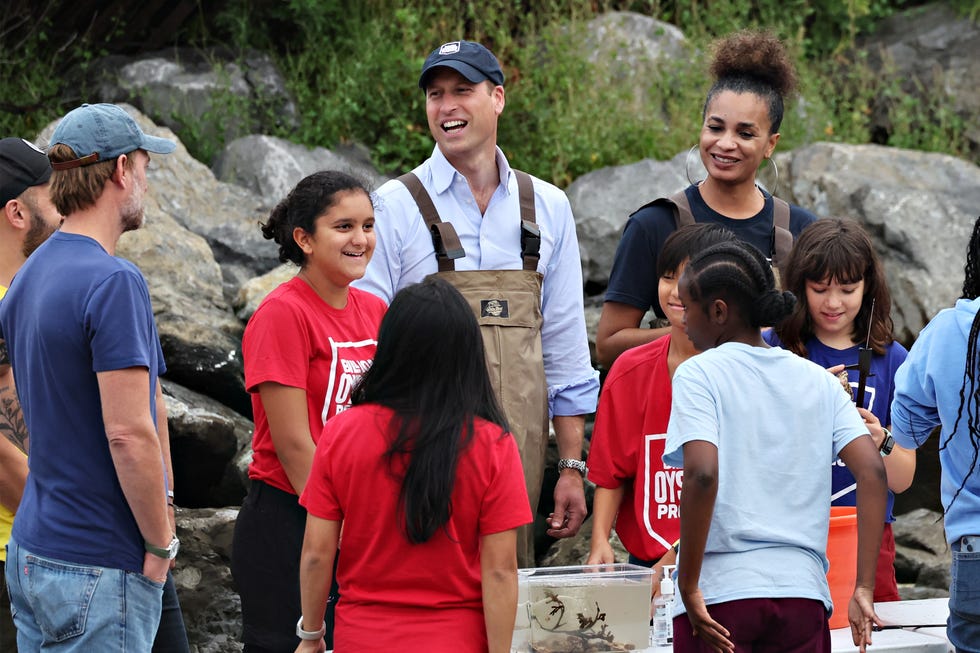 the prince of wales visits billion oyster project in new york city