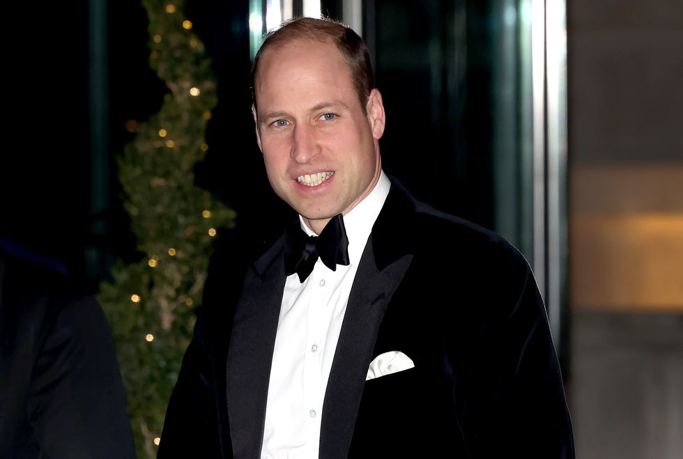 london, england february 07 prince william, prince of wales waves as he attends londons air ambulance charity gala dinner, where he will meet crew members, former patients and supporters, before delivering a short speech on february 07, 2024 in london, england photo by chris jacksongetty images
