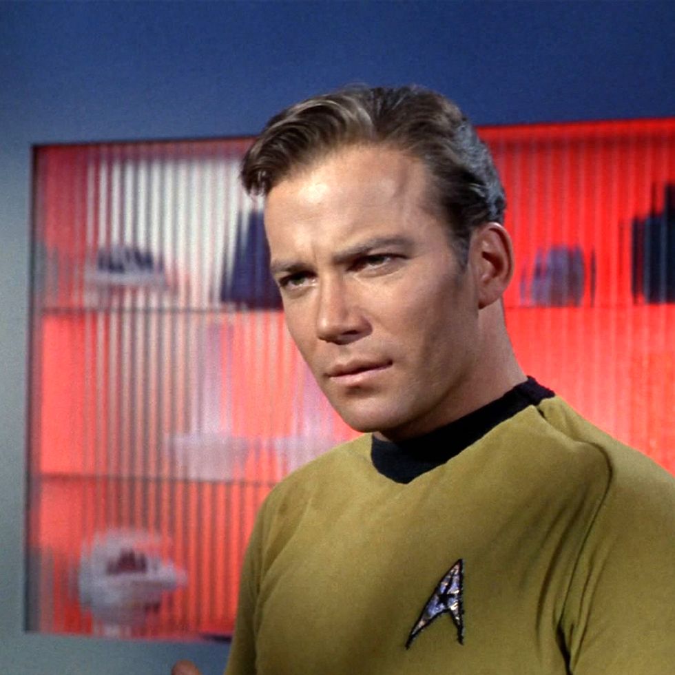 los angeles february 16: william shatner as captain james t. kirk on the star trek: the original series episode "space seed." original air date february 16, 1967. image is a frame grab. (photo by cbs via getty images)