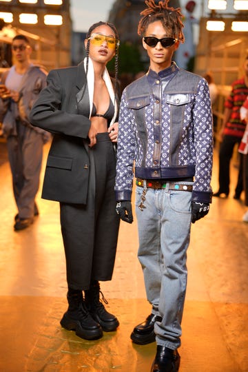 willow and jaden smith at the louis vuitton spring 2024 menswear collection runway show in paris in a roundup of the best gift for brother 2024