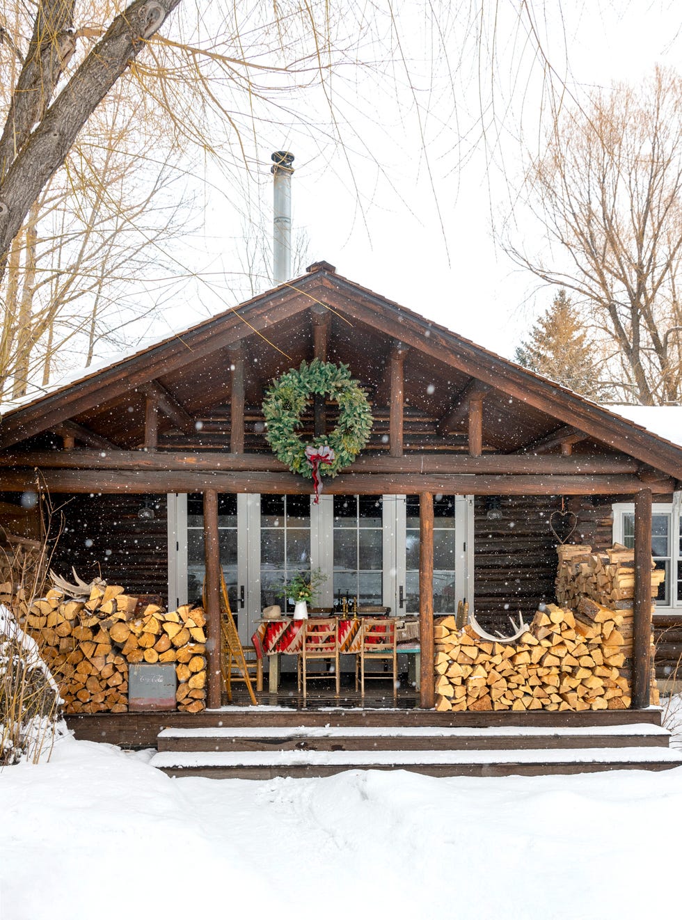 Wyoming Log Cabin Christmas