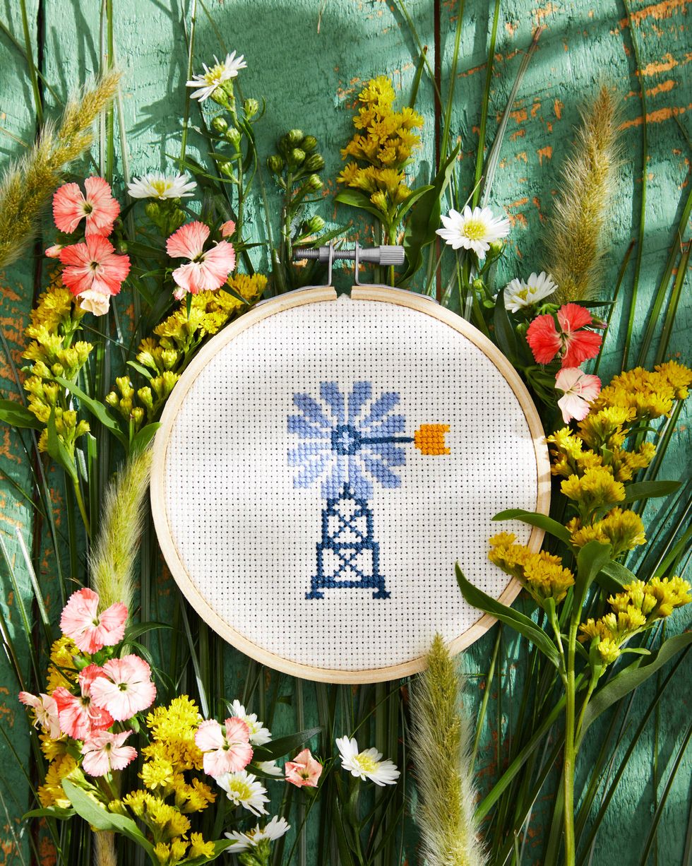 windmill cross stitch