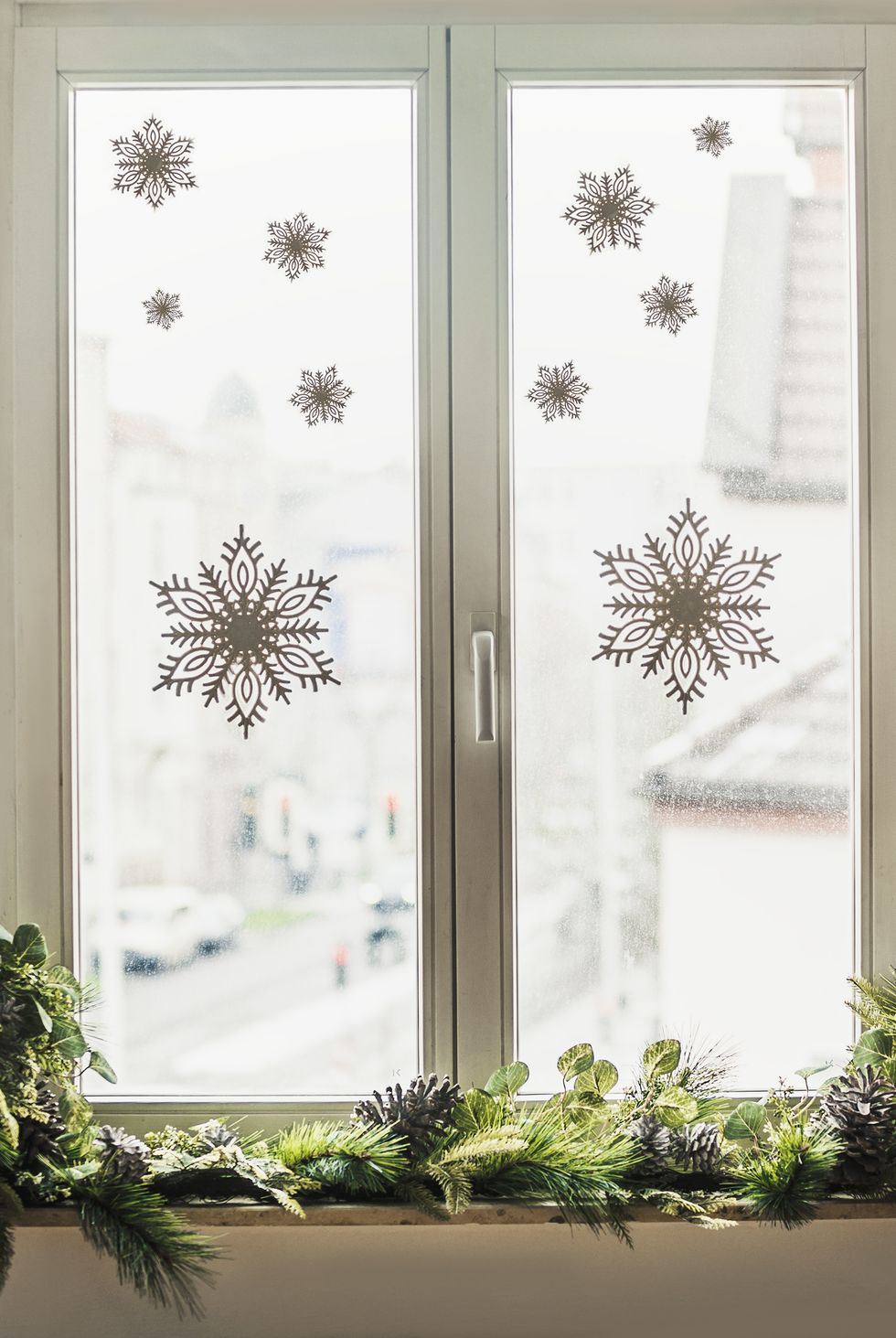 christmas window decorations snowflake window decals