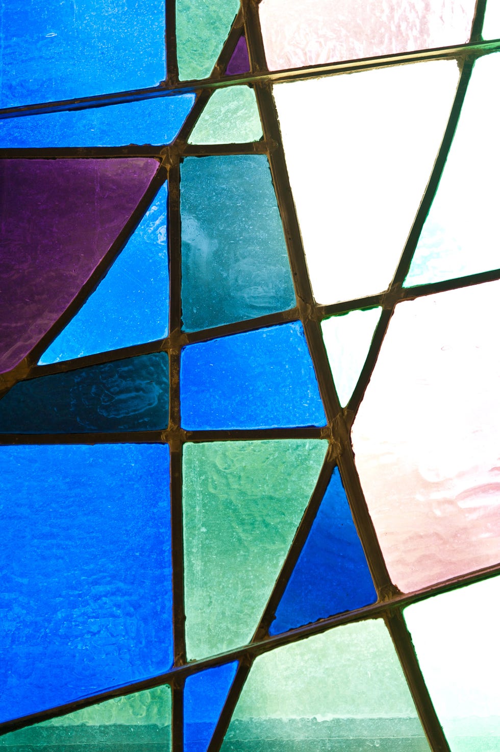 Stained Glass Window in Blue