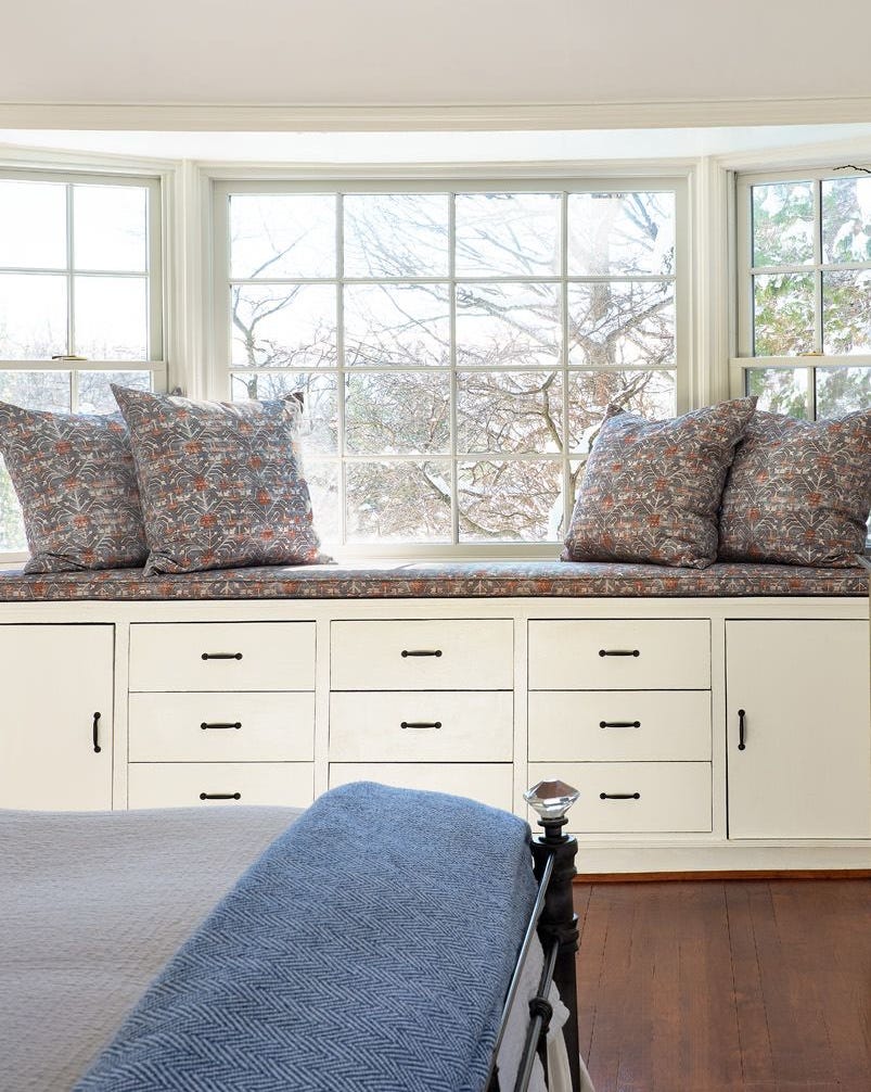 bay window in living room