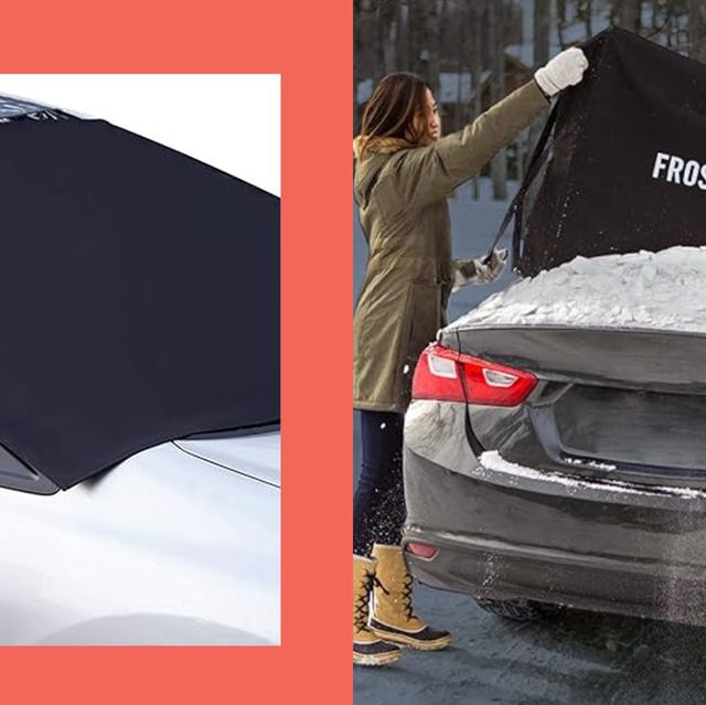 FrostGuard Deluxe Full-Coverage Car Windshield Cover, Black, 41 x 59 inches  