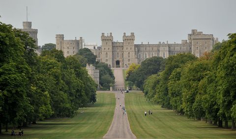 windsor castle is pictured from the long