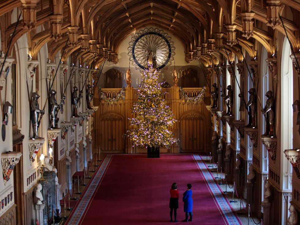 Windsor Castle Christmas trees