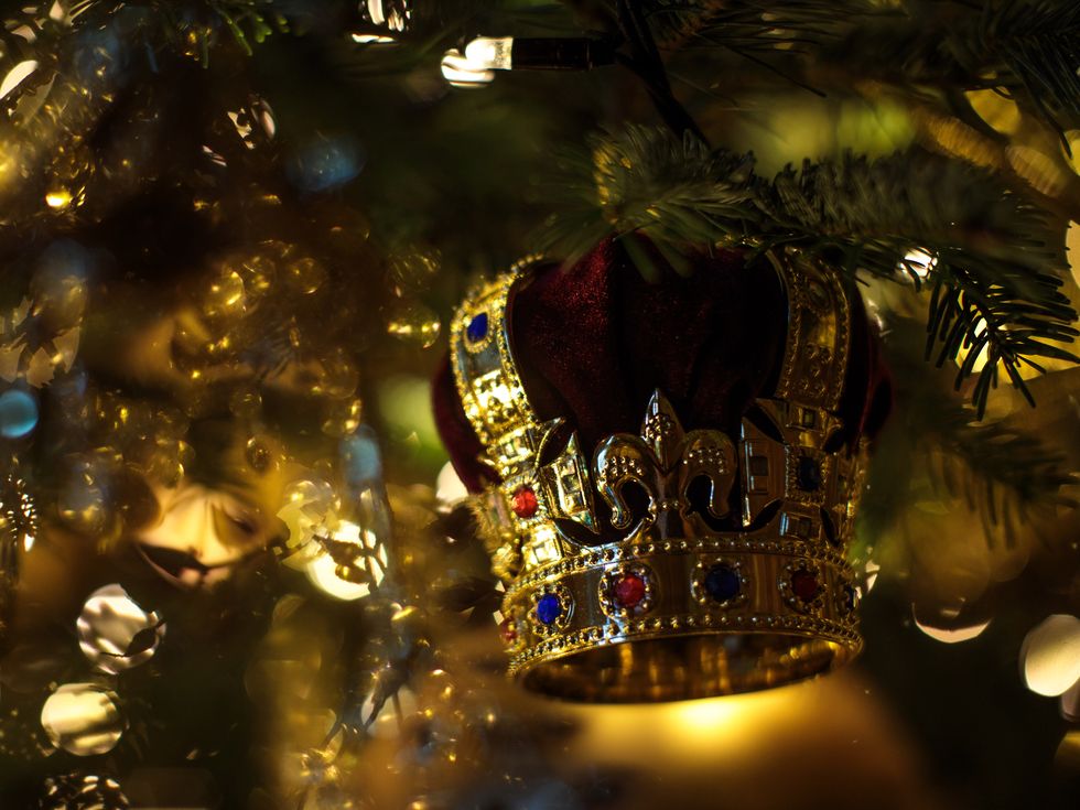 Christmas decorations at Windsor Castle