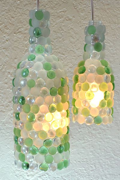 wine bottle crafts lights