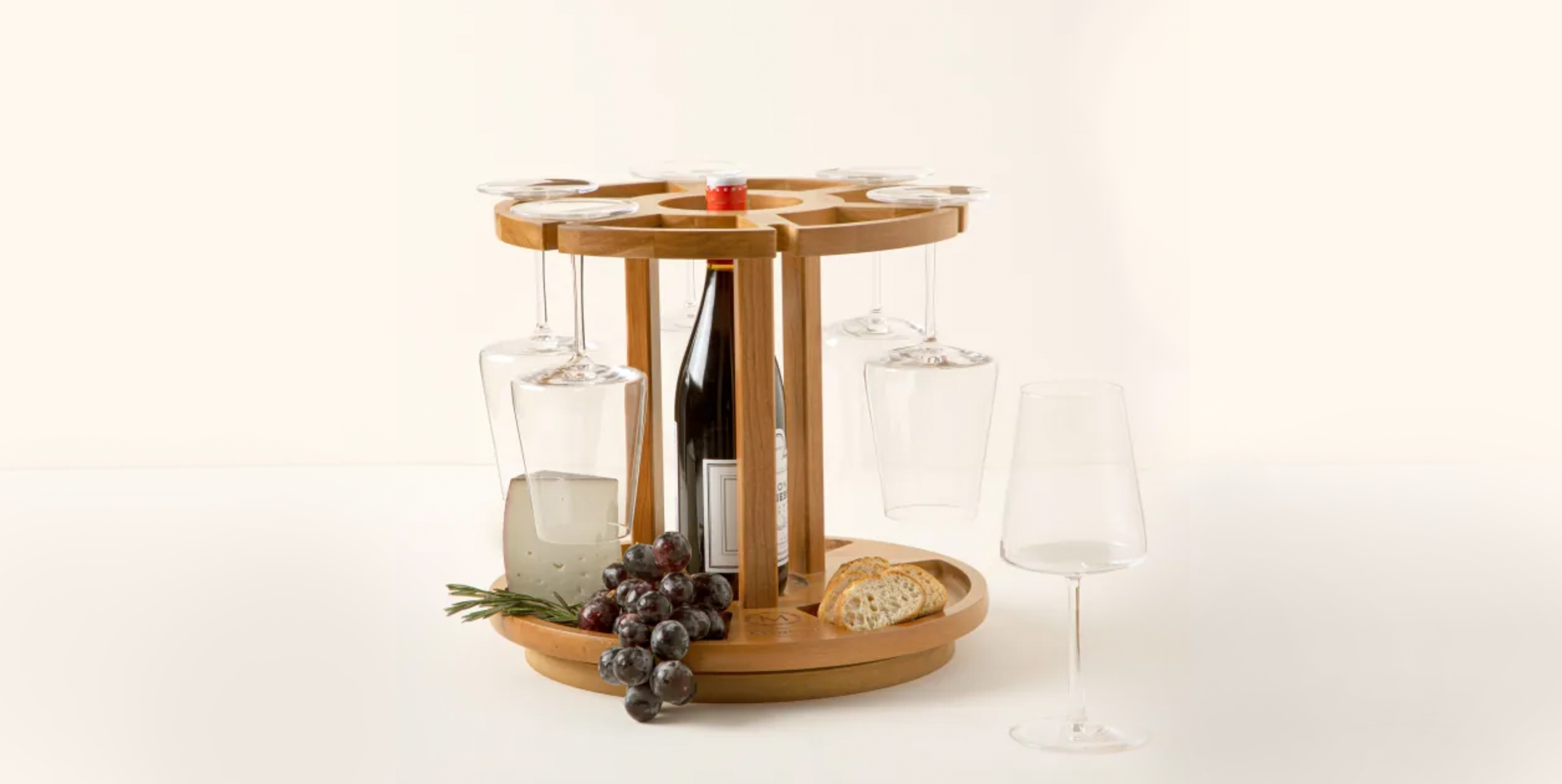 DIY Wine Glass Bamboo Gift
