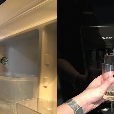 Hero Woman Turns Her Fridge's Water Dispenser Into a Wine Dispenser