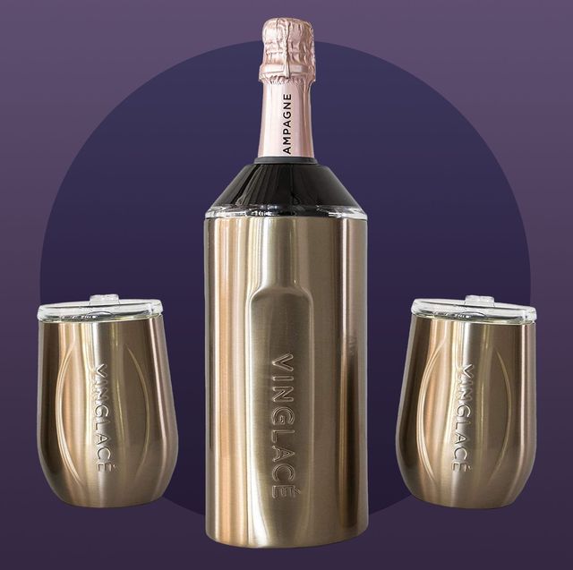 Reduce 8-oz. Stemless Insulated Champagne Flutes, 4 Pack - Includes Plastic  Lids - Non-Slip Silicone Base, Dishwasher Safe 