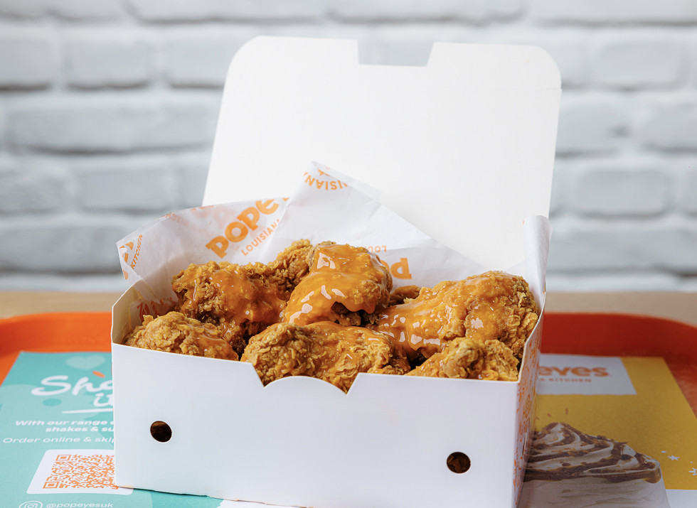 a box of fried chicken