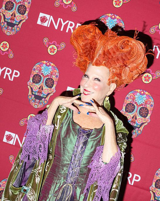 new york, ny   october 28 bette midler dressed as winifred sanderson from hocus pocus attends bette midlers annual hulaween bash benefiting the new york restoration project at the waldorf astoria grand ballroom on october 28, 2016 in new york city photo by rebecca smeynegetty images