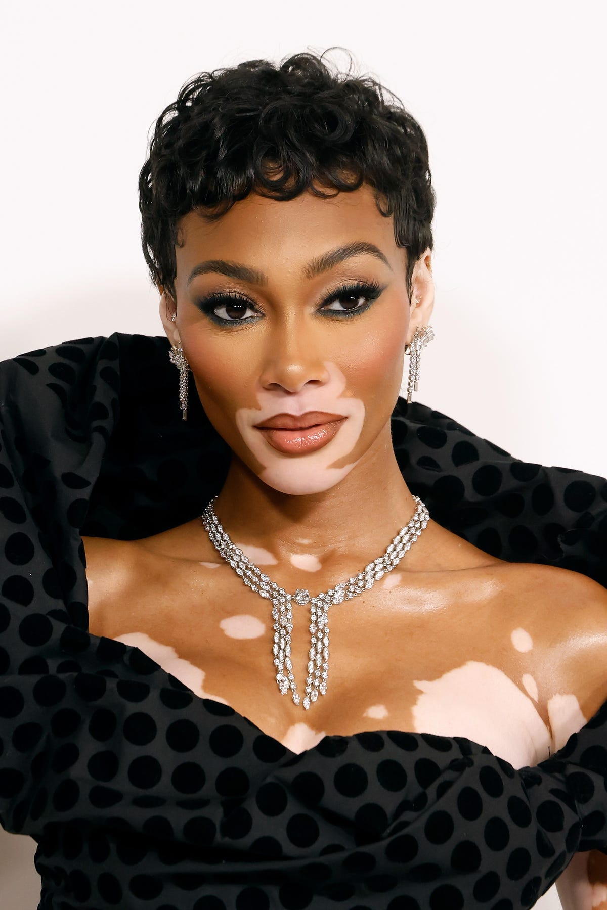 We're obsessed with Winnie Harlow's feather mullet hairstyle