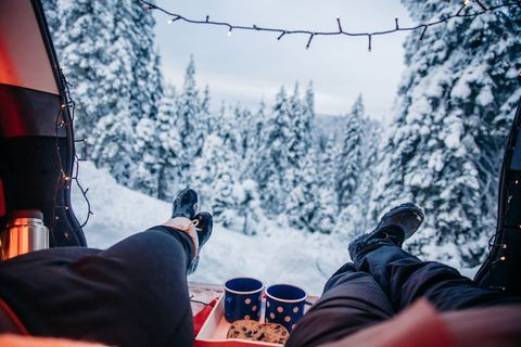 winter activities winter camping