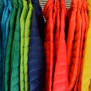 colorful winter coats