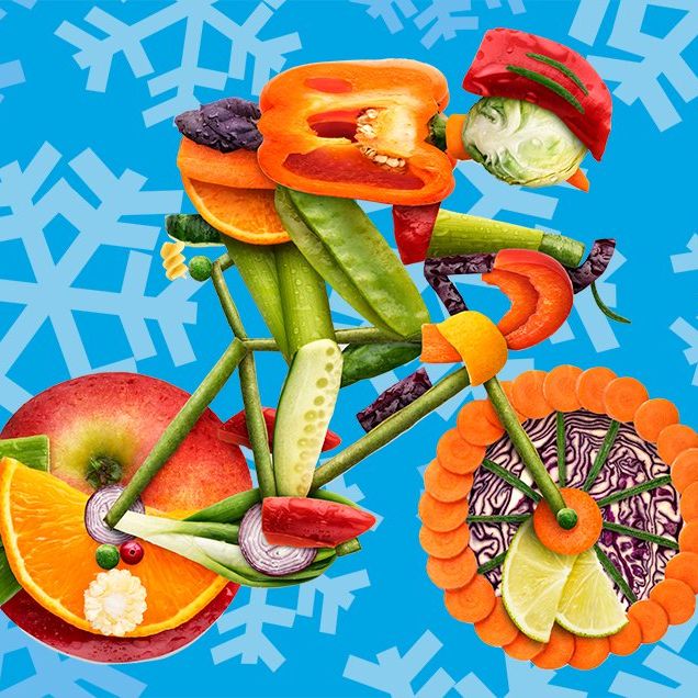 inter cyclist diet vegetables fruit