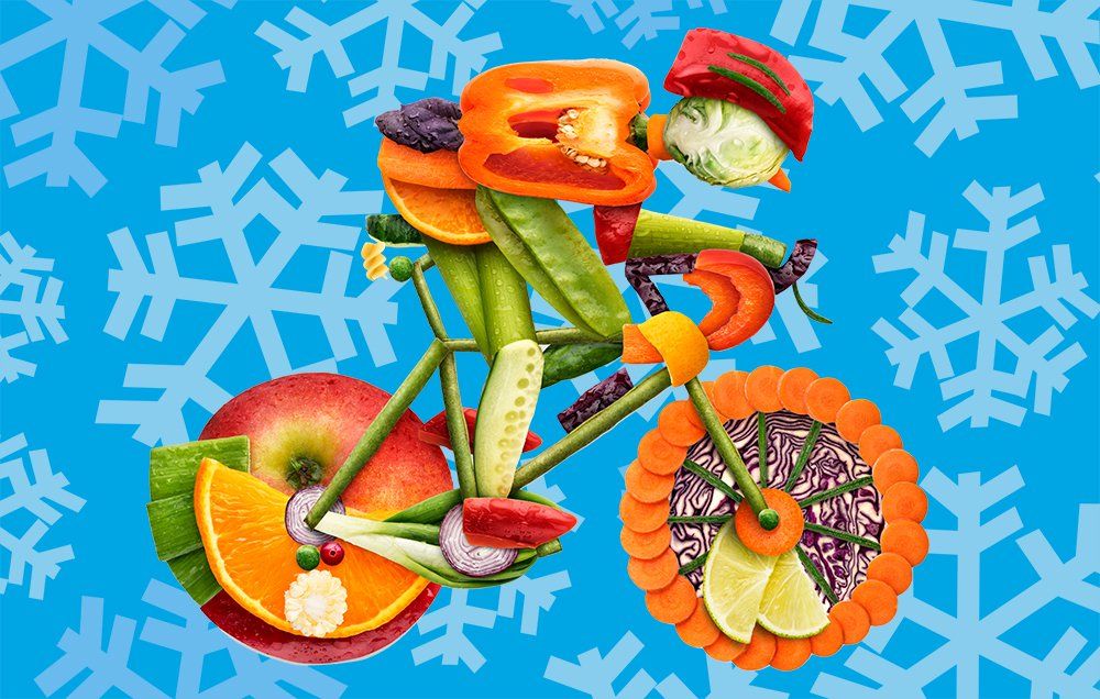 inter cyclist diet vegetables fruit