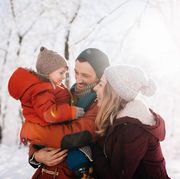 winter family portrait