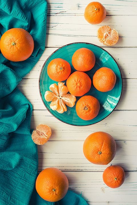 winter fruit like tangerines