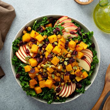 Winter or fall salad with kale and butternut squash winter or fall salad with kale and butternut squash