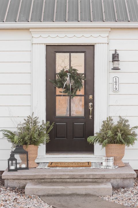 winter planters outdoor christmas decorations