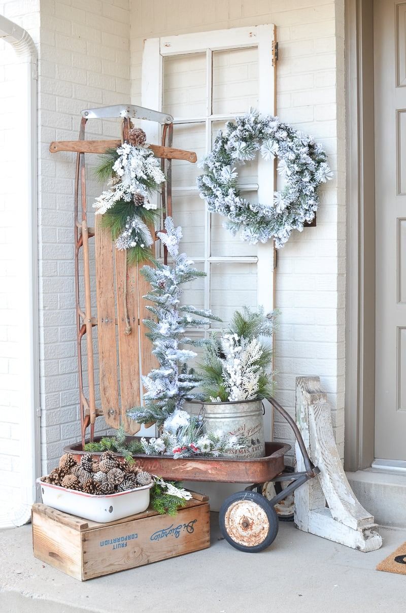 Winter porch decor discount