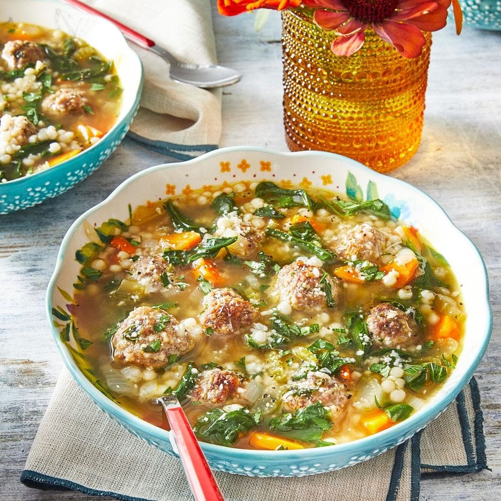 italian wedding soup with meatballs