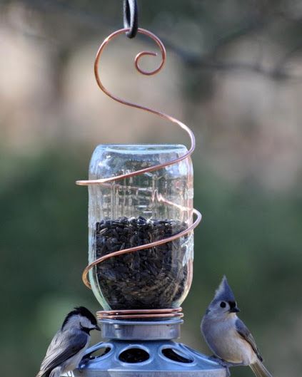 mason jar bird feeder