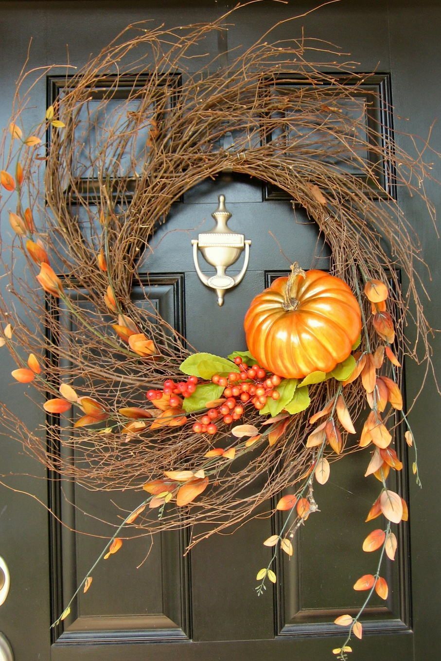 diy fall wreath grapevine
