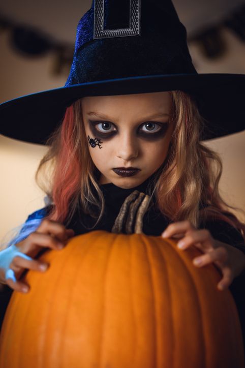 pumpkin makeup for kids