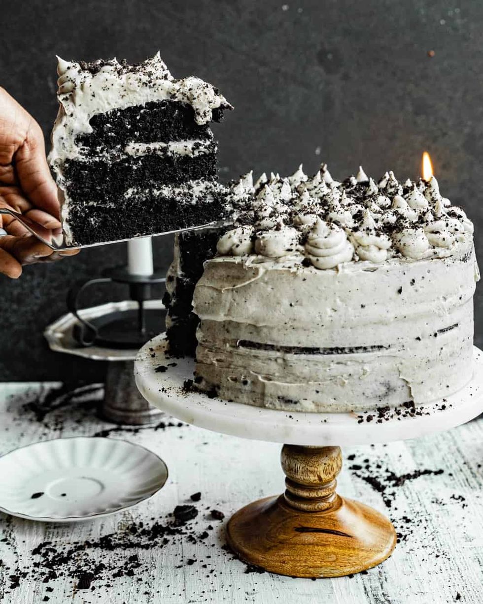 witch themed food black velvet cake