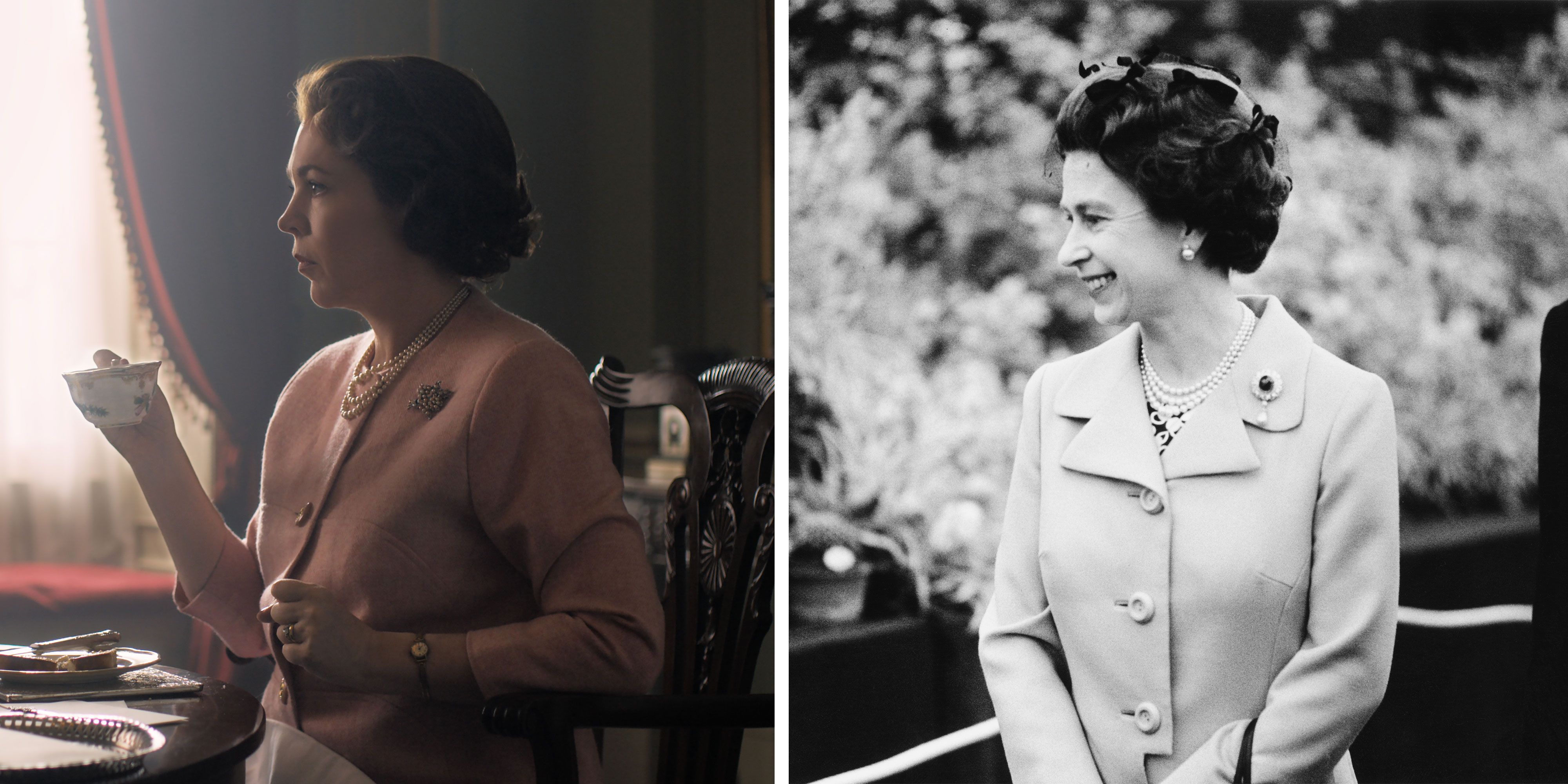The Crown's Claire Foy and Olivia Colman Honor Queen Elizabeth II