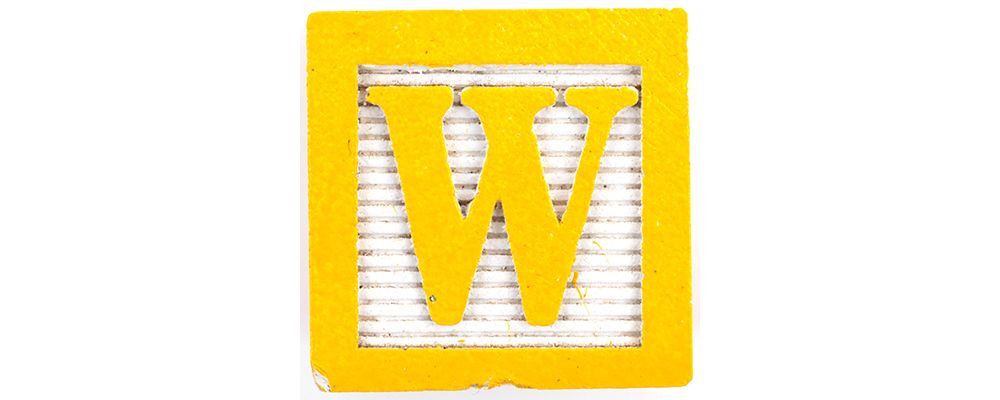 Letter W