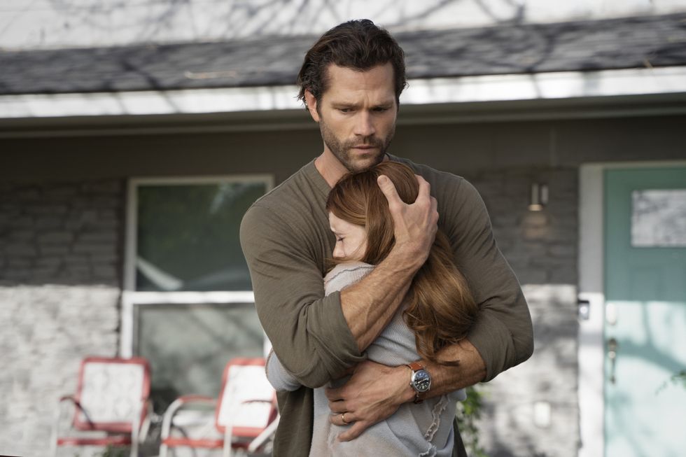 walker    “back in the saddle”    image number xwlk102b0229r    pictured l r jared padalecki as cordell walker and violet brinson as stella walker    photo rebecca brennemanthe cw    © 2021 the cw network, llc all rights reserved